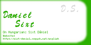 daniel sixt business card